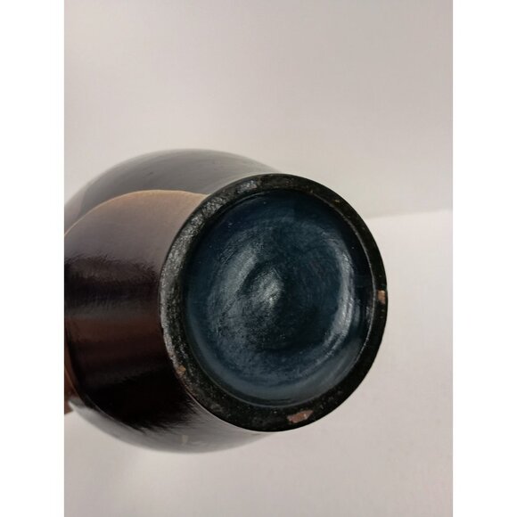 VTG Peruvian Folk Art Pottery Vase Hand Painted People Signed Decorative 6.5" - Picture 8 of 9